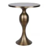 Belle & June Halo 24" Metal Accent Table
