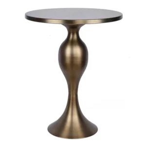 Belle & June Halo 24" Metal Accent Table